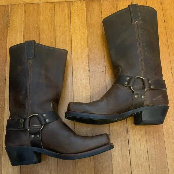Frye Women’s Harness 12 R brown size 9 - Picture 10 of 16
